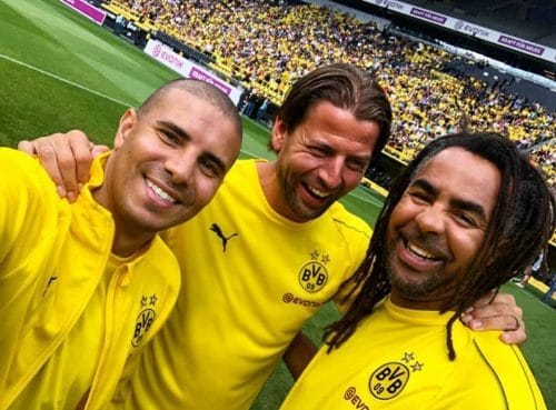 أساطير بوروسيا دورتموند الألمانى تهزم أساطير ليفربول بمشاركة محمد زيدان