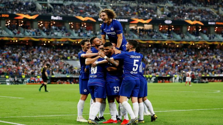 تشيلسي يسحق آرسنال برباعيةويتوج بطلاللدوري الأوروبي للمرةالثانية..وتوريرا ينهارباكيا