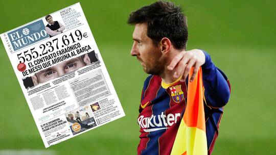 تسريب تفاصيل عقد ميسي مع برشلونة.. أكثر من نصف مليار يورو