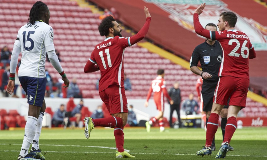 محمد صلاح بعد الفوز على أستون فيلا: سنواصل القتال أمام ريال مدريد