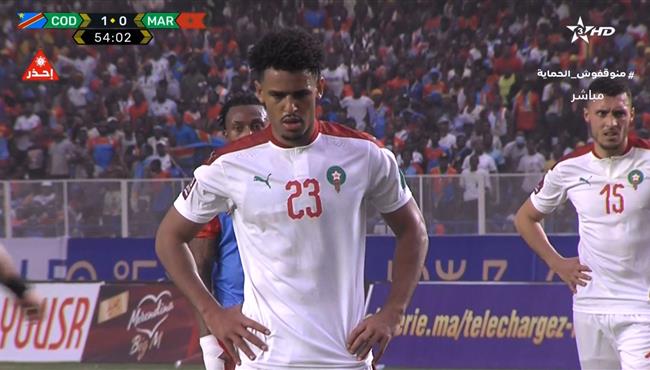 تصفيات كاس العالم افريقيا .. هدفان وطرد في مباراة المغرب والكونغو الديمقراطية : فيديو