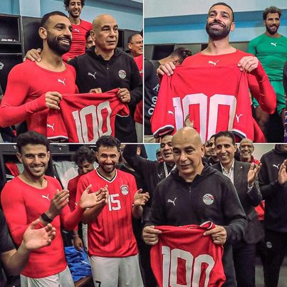 محمد صلاح يقتحم نادي الـ 100 بقميص منتخب مصر